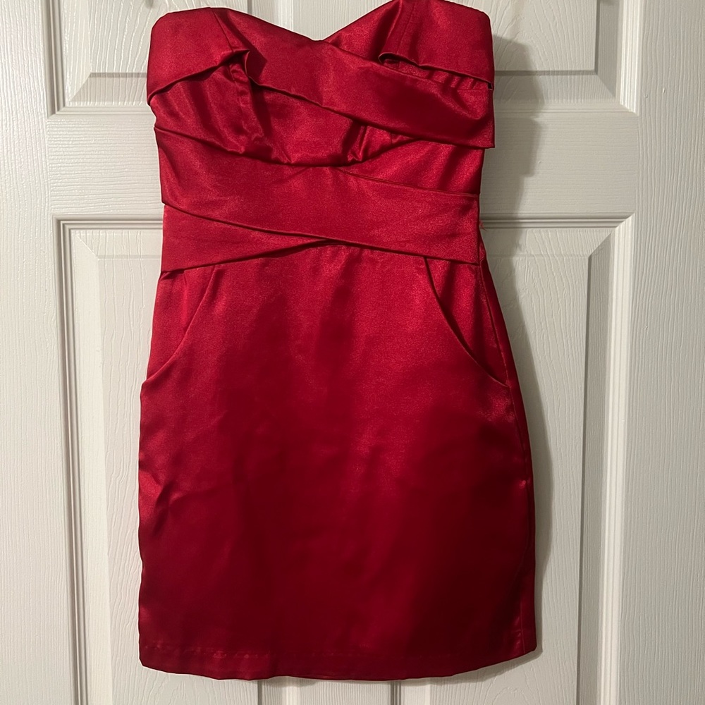 Red cocktail dress size 1